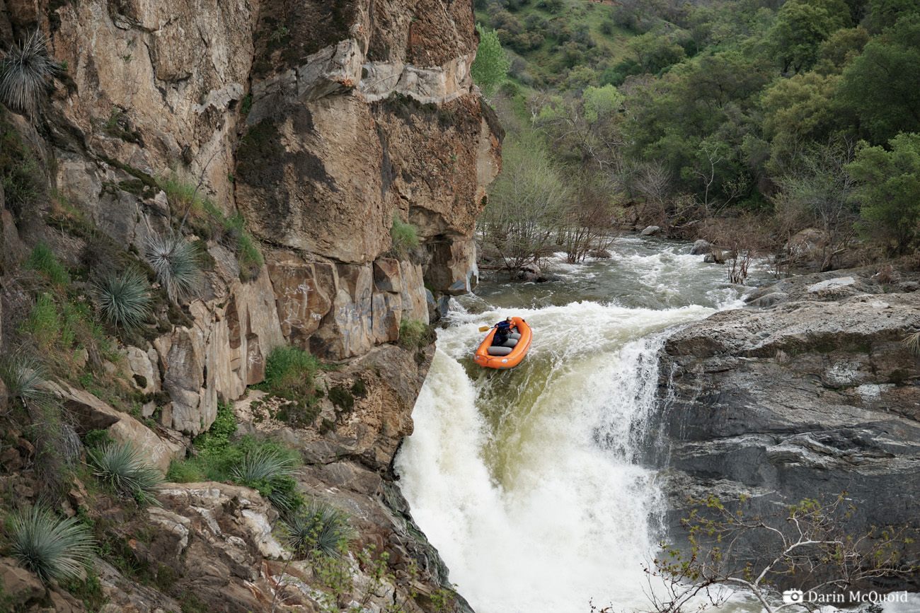 kaweah river north fork cherry falls kayak kayaking paddling yucca flat